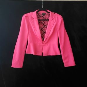 Womens Blazer- Neon Pink, Size:US M